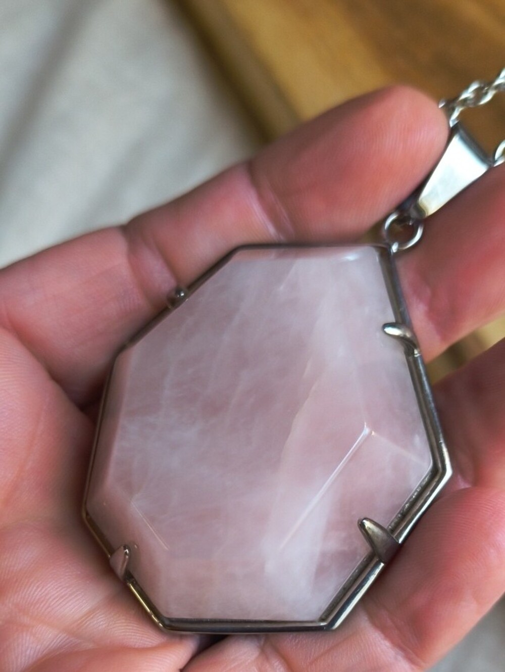 Evil Pawn Jewelry Veda Rose Quartz Necklace DISCONTINUED Love Wedding - Picture 8 of 9